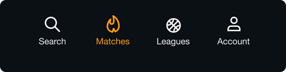 Redesigned menu bar