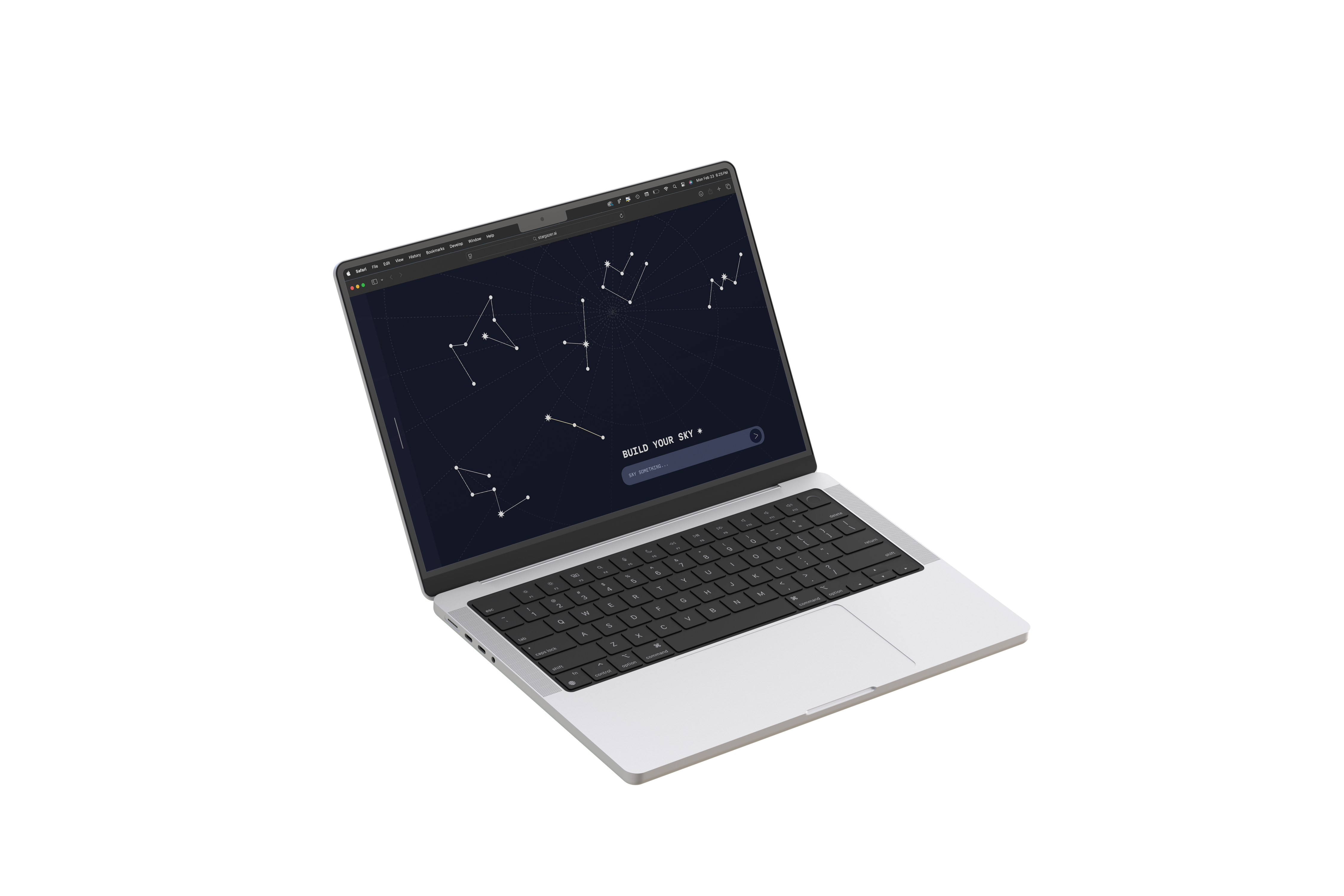 stargazer.ai laptop mockup